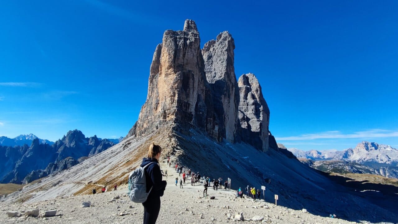 fotografia nas tre Cime di Lavaredo